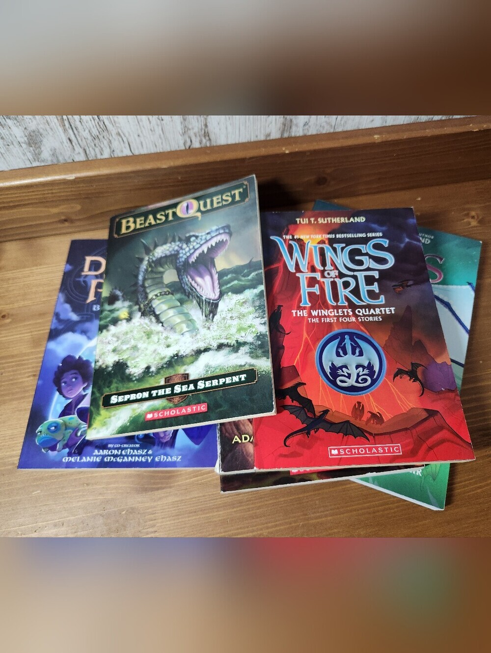 Beast Quest Sepron the Sea Serpent Wings Fire Set 6 Book Bundle Dragons Avantia